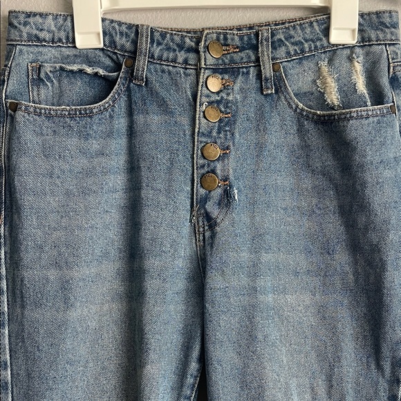 PTCL Stylish Blue Distressed Ankle Jeans - Picture 4 of 11